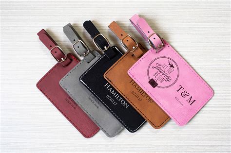 vegan luggage tags leather.